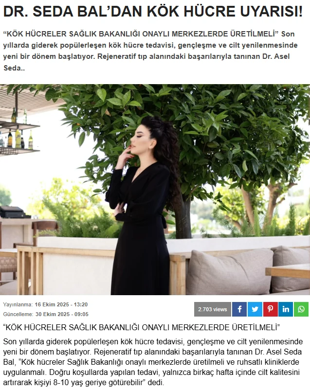 Ciltte doğal yenilenme süreci başlıklı basın içeriği görseli