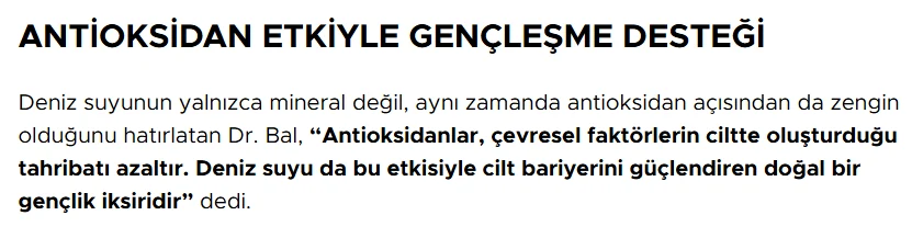Antioksidan Etkiyle Gençleşme Desteği başlıklı basın içeriği görseli